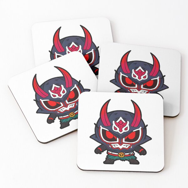 Item preview, Black and red Cute little ninja with a Japanese Mask on  designed and sold by Anssx.