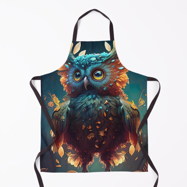Item preview, Kawaii fluffy owl illustration designed and sold by RK - Shop.