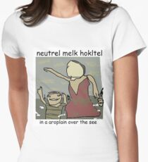 Neutral Meme Hotel Women's Fitted T-Shirt