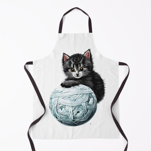 Item preview, Funny And Cute Cat With A Ball Of Wool designed and sold by adamtepl.