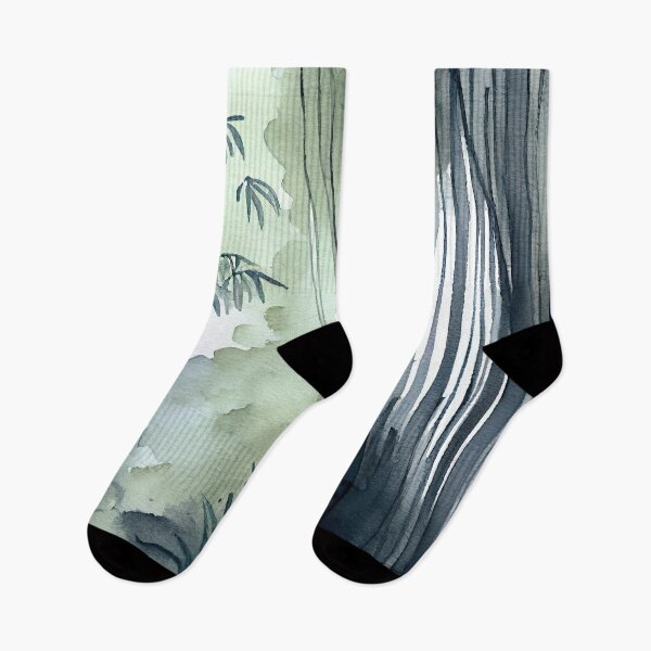 Item preview, Moody watercolor of a bamboo forest designed and sold by artefacta.