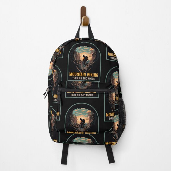 Item preview, Mountain biking through the woods designed and sold by HomeCoquette.