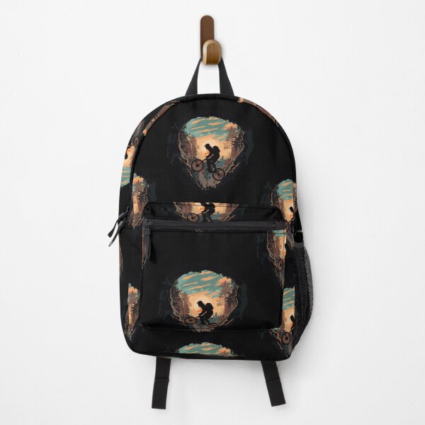 Item preview, Mountain biking through the woods designed and sold by HomeCoquette.