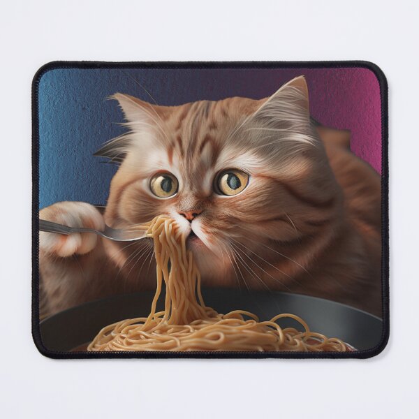 Item preview, Cat Eating Spaghetti Meme designed and sold by Nedskr.