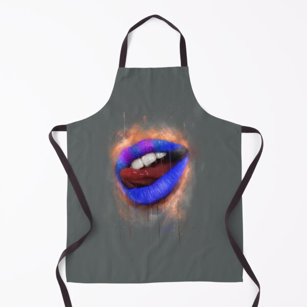 Item preview, Blue and Purple Lips | Lipstick Art Design | Blue Purple Lipstick Painted  designed and sold by Mitch616Art.