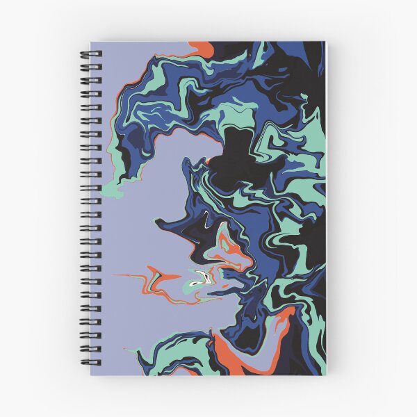 Item preview,  Blue Fire flaming inside her fluid abstract art acrylic  designed and sold by chuckletuckle.