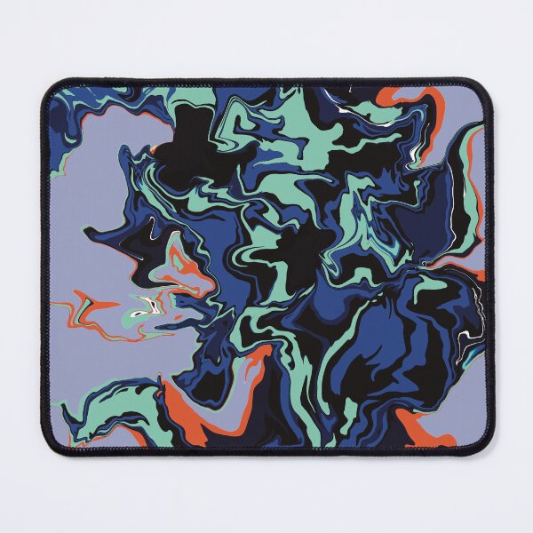 Item preview,  Blue Fire flaming inside her fluid abstract art acrylic  designed and sold by chuckletuckle.