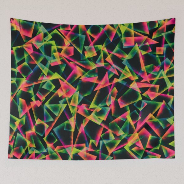 Item preview, Abstract multicolor triangles,bright,pattern designed and sold by cutecrazytshirt.
