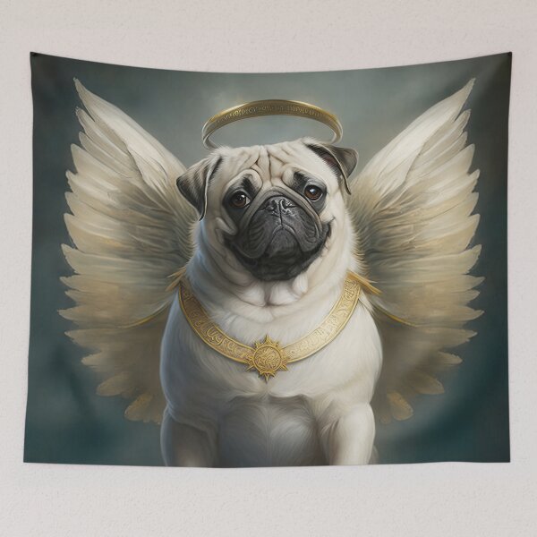 Item preview, Fun with Pugs - Angel Pug designed and sold by KieraJewel.