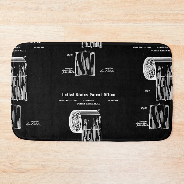 Item preview, Toilet Paper Vintage Patent art Drawing Print - Toilet Paper bluprint Print gift idea - minimalist home decor idea designed and sold by ismdesigner.