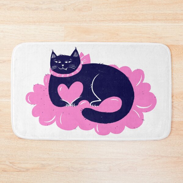 Item preview, Arrogant blue cat sitting on a pink love cloud designed and sold by IULIART.