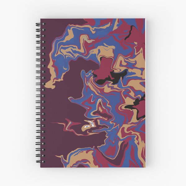 Item preview, Maroon Fire flaming inside her fluid abstract art acrylic  designed and sold by chuckletuckle.