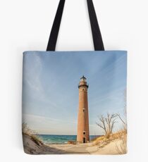 Kleiner Sable-Punkt-Leuchtturm in Michigan Tasche
