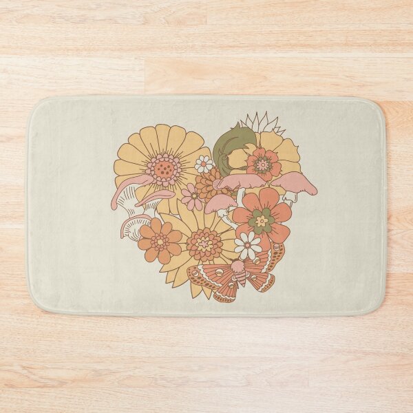 Item preview, Floral Heart - Peachy Keen designed and sold by latheandquill.