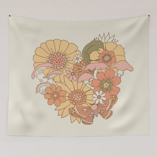 Item preview, Floral Heart - Peachy Keen designed and sold by latheandquill.
