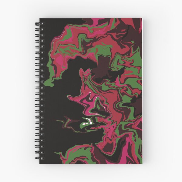 Item preview, Pink Fire flaming inside her fluid abstract art acrylic  designed and sold by chuckletuckle.