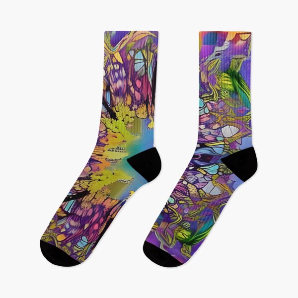 Item preview, Outburst Tye Dye Indian Ink Mixed Media AI Colour Exploding Print  designed and sold by KLP-Magick.