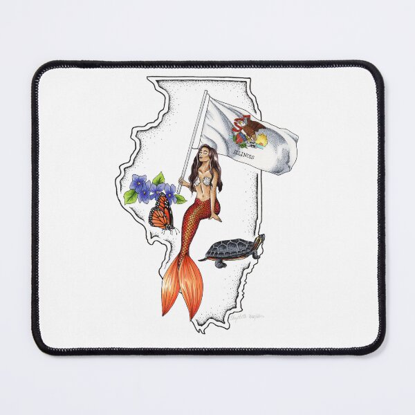 Item preview, Illinois Mermaid designed and sold by Elizabeth Weglein.