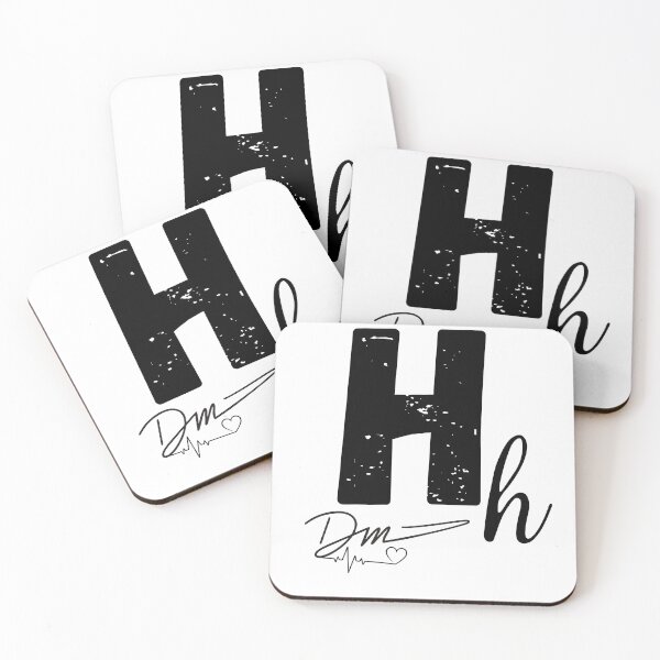 Item preview, Alphabet ABC I Love You, Letter H Monogram designed and sold by STEPHEN-KEMP.