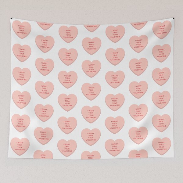 Item preview, Candy Heart Medical Pun - I want tibia your valentine designed and sold by adieylon.