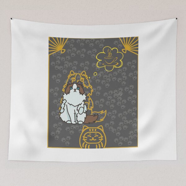 Item preview, a cat thinks about his coffee designed and sold by The Universe Of You.