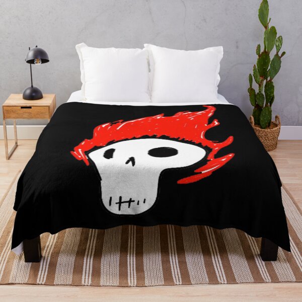 Item preview, flaming skull (penelope) designed and sold by RobotPizzaGuy.