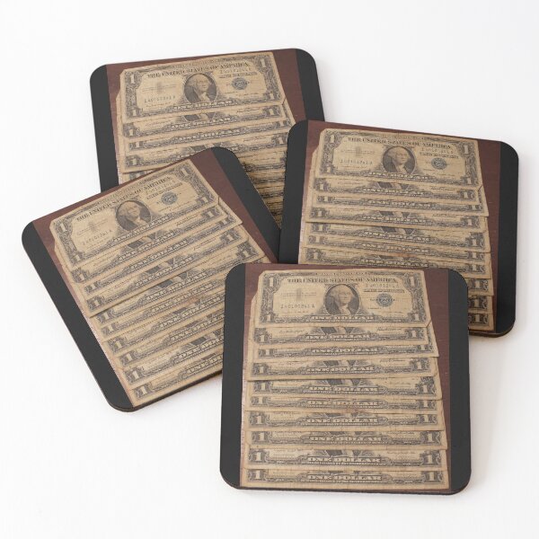 Item preview, Stack of Ten One Dollar 1957 Silver Certificates designed and sold by coinsxcrochet.
