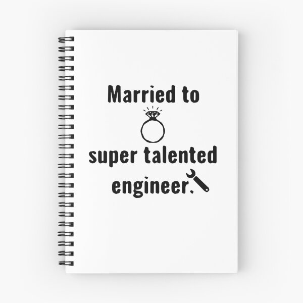 Item preview, Humorous engineer-themed stickers, witty tech anxiety graphic decals, clever custom labels with silly quotes, removable prints for the talented spouse - married to a supper talented engineer designed and sold by PixelBadBunny.
