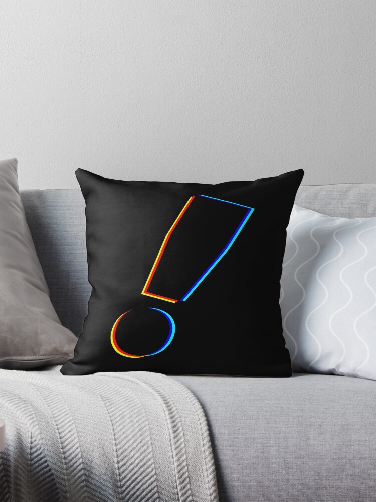 Thumbnail 1 of 4, Pillow, Exclamation designed and sold by kloiks.