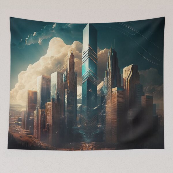 Item preview, Dystopian Future City designed and sold by Esoteric Designs.