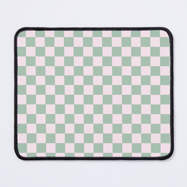 Item preview, funky green and pink checkered gingham pattern designed and sold by mckhowdesign.