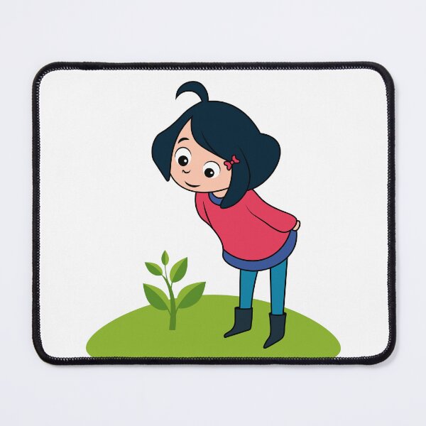 Item preview, children and nature. girl looks at a plant designed and sold by Daria-design.
