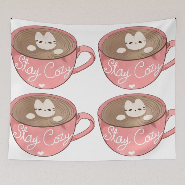 Item preview, Stay cozy marshmallow kitty designed and sold by Artistkhg.