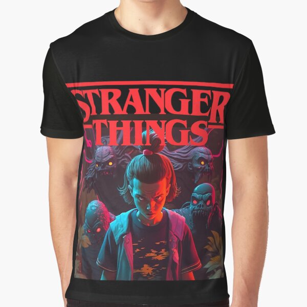 Item preview, Stranger Things Eleven with monsters designed and sold by kekereketediga.