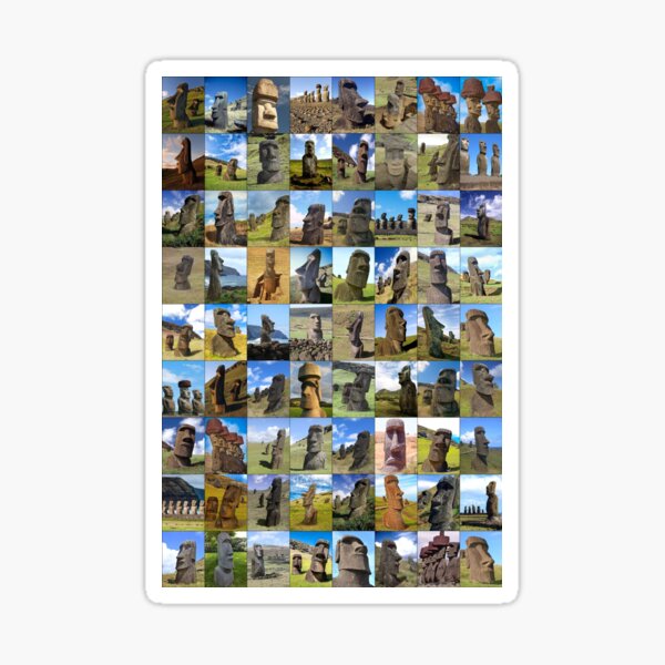 Item preview, Easter Island designed and sold by Montage-Madness.