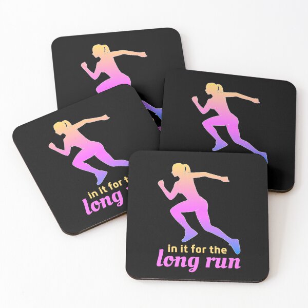 Item preview, In It For The Long Run - Tropical Retro Sunset, Beach Lifestyle, Marathon Runner designed and sold by Sun Sand & Sea Art.