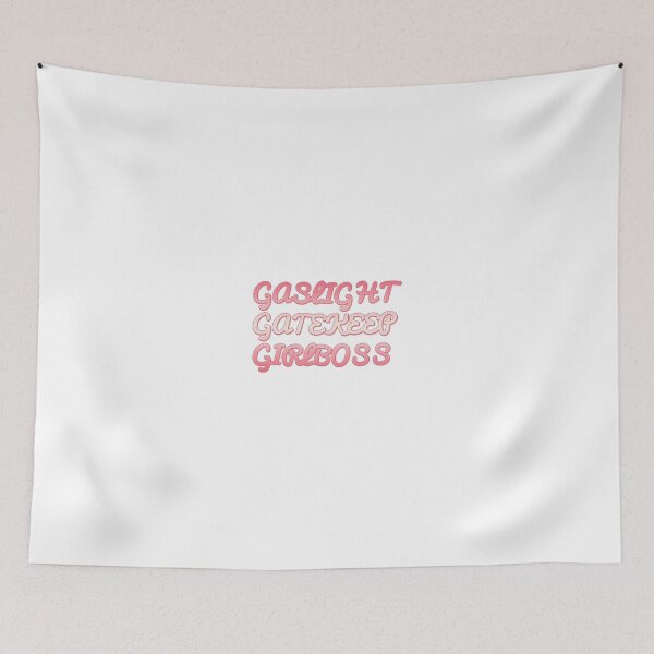 Item preview, Gaslight Gatekeep Girlboss pink phrase saying designed and sold by vjnyls.