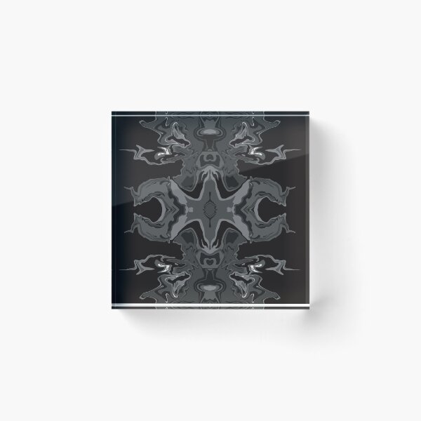 Item preview, Tactikles black fluid abstract art acrylic  designed and sold by chuckletuckle.