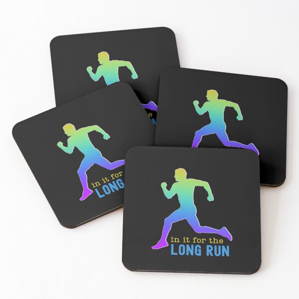 Item preview, In It For The Long Run - Vintage Tropical Sunset, Ocean Life, Marathon Runner designed and sold by Sun Sand & Sea Art.