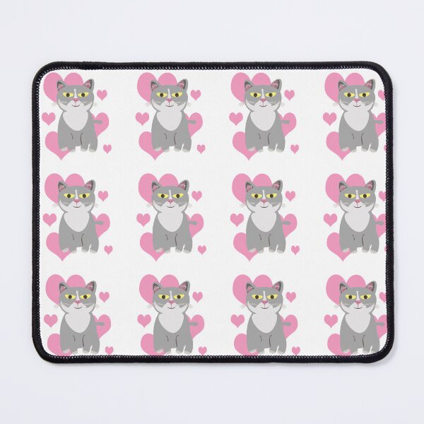 Item preview, Cute Grey Cat Love Cartoon Pet Art Design designed and sold by mytshirtfort.