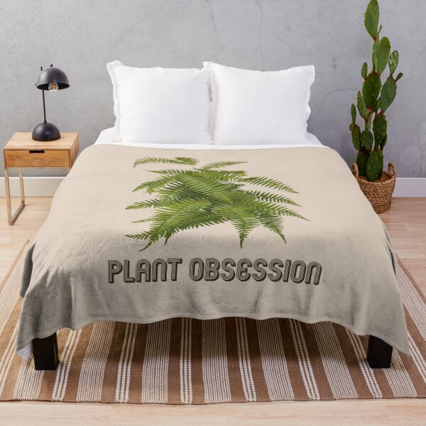 Item preview, Plant Obsessed | Colorful Artwork | Brown Lettering | designed and sold by VintagePlantJoy.