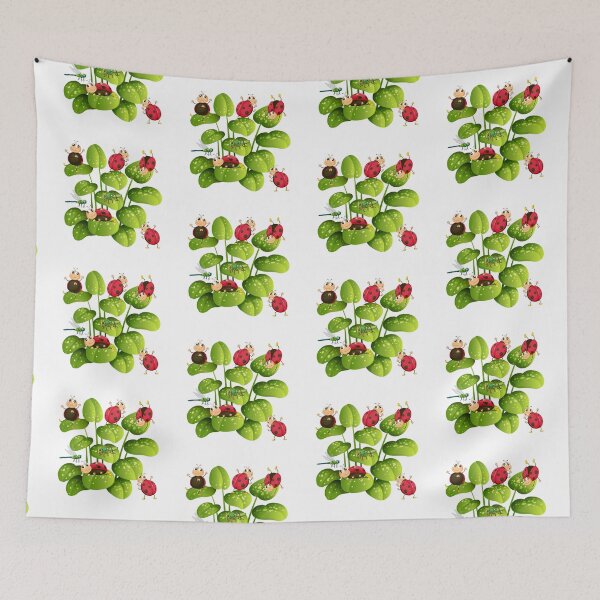 Item preview, Ladybugs on a Green Plant designed and sold by silviaol.