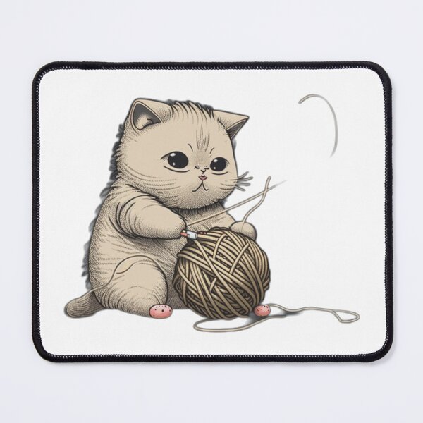 Item preview, Cat Playing With A Ball Of String designed and sold by Binohshop.