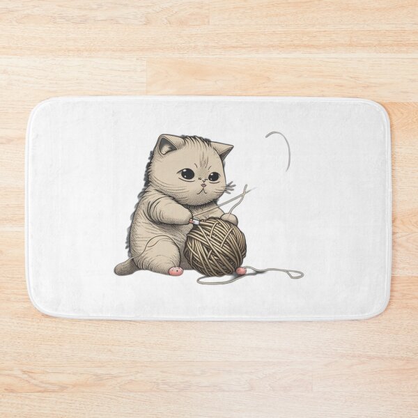 Item preview, Cat Playing With A Ball Of String designed and sold by Binohshop.