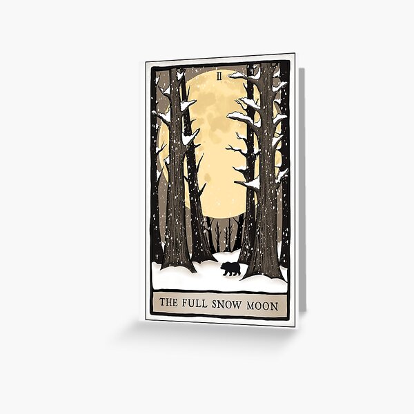 Item preview, The Full Snow Moon Tarot Card designed and sold by CattGDesigns.