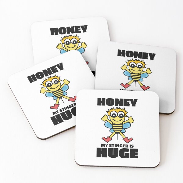 Item preview, Honey My Stinger Is Huge Funny Bee Illustration Bee Keeper Meme BDE Joke designed and sold by doseofwin.