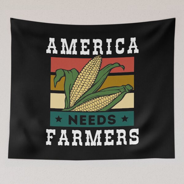 Item preview, America Needs Farmers, on Black designed and sold by sweetbelle.