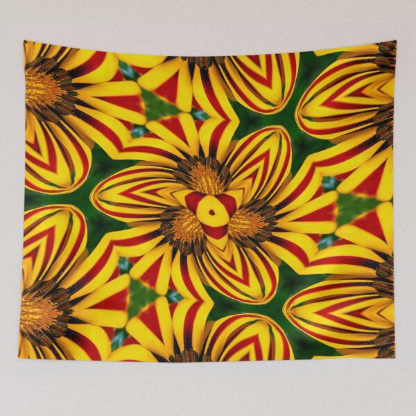 Item preview, Yellow Gazania Pattern designed and sold by Patternflower.