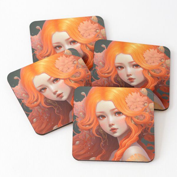 Item preview, Orange Mermaid designed and sold by Solace Sparkles.
