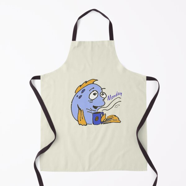 Item preview, Hand-drawn Ink Art. Fun Fish' Story. Monday Vibes designed and sold by DigiPicStock.